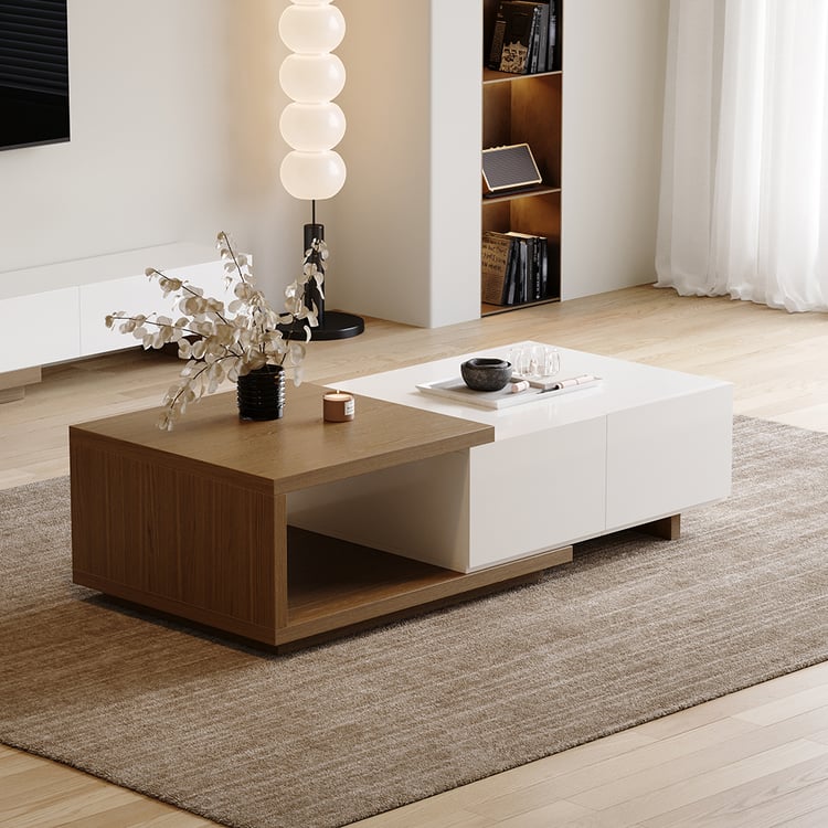 Quoint 47"-69" Extendable Coffee Table with 2 Drawers
